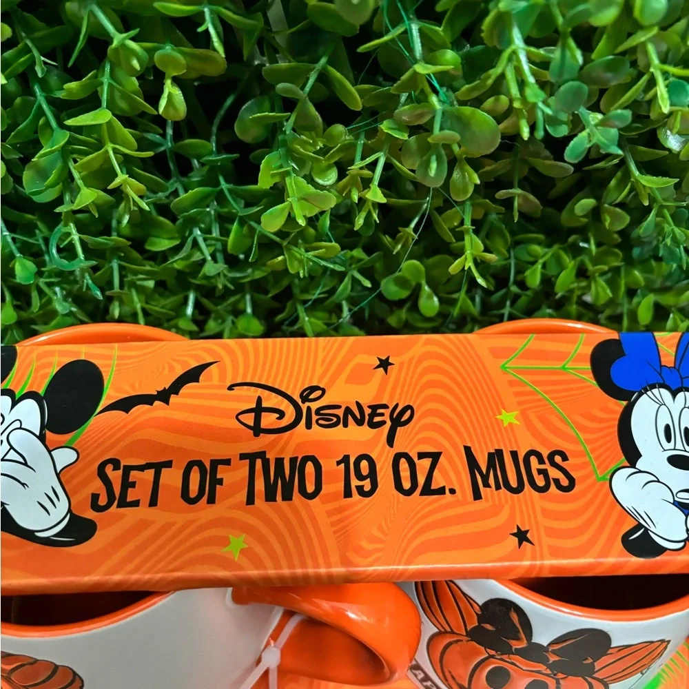 Disney Halloween Mug Set - Orange and White